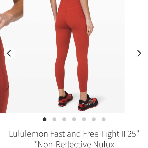Lululemon Fast and Free Tight II 25" Non-Reflective Nulux - Picture 5 of 5